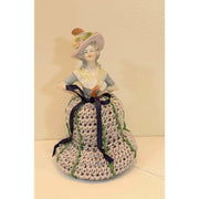 Whimsical magical trinket small box. Handmade box with crochet and crystal topper. - Robin Boutique-Boutique 