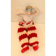Whimsical magical vintage half porcelain doll into a 20’s variation doll. Hand knit. She would make a wonderful gift. - Robin Boutique-Boutique 