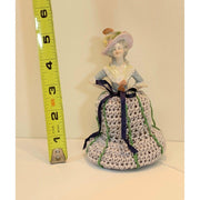 Whimsical magical trinket small box. Handmade box with crochet and crystal topper. - Robin Boutique-Boutique 