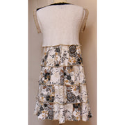 Cool cotton upcycled taupe-color sundress in size small to medium. - RelovedFabrics,Dress - accessories, [product-vendor] - Robin, [shop-name] - robin.boutique
