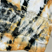 Tye-Dye Black Swirl Top with Burnout and Irregular Hem - Robin Boutique-Boutique 