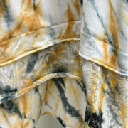 Tye-Dye Black Swirl Top with Burnout and Irregular Hem - Robin Boutique-Boutique 