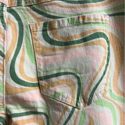 Psychedelic Bell Bottom Stretch Pants - Robin Boutique-Boutique 