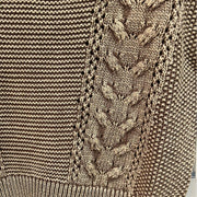 Natural Cotton Aran Cable Knit Tank Top - Robin Boutique-Boutique 