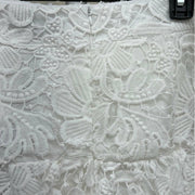 White Pearl, Lace and Embroidered Mini Skirt by Beulah - Robin Boutique-Boutique 