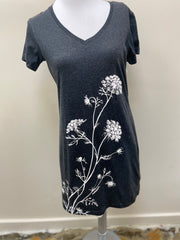 V-Neck Tee Shirt Dress - Robin Boutique-Boutique 