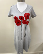 V-Neck Tee Shirt Dress - Robin Boutique-Boutique 